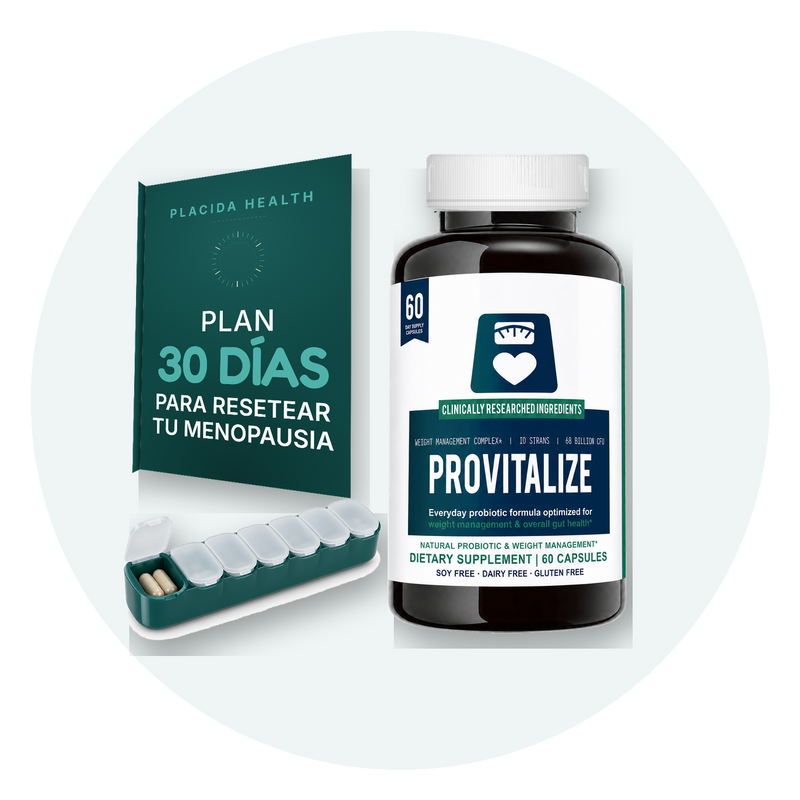Provitalize, la guía «Plan 30 días» y el pastillero